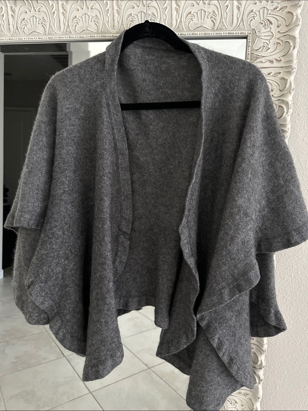 Cashmere Charcoal Gray Wrap